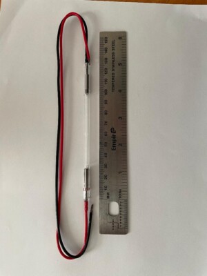 Xenon Flashlamp L8107E, 4.5mm OD x 65mm Arc length. New/open
