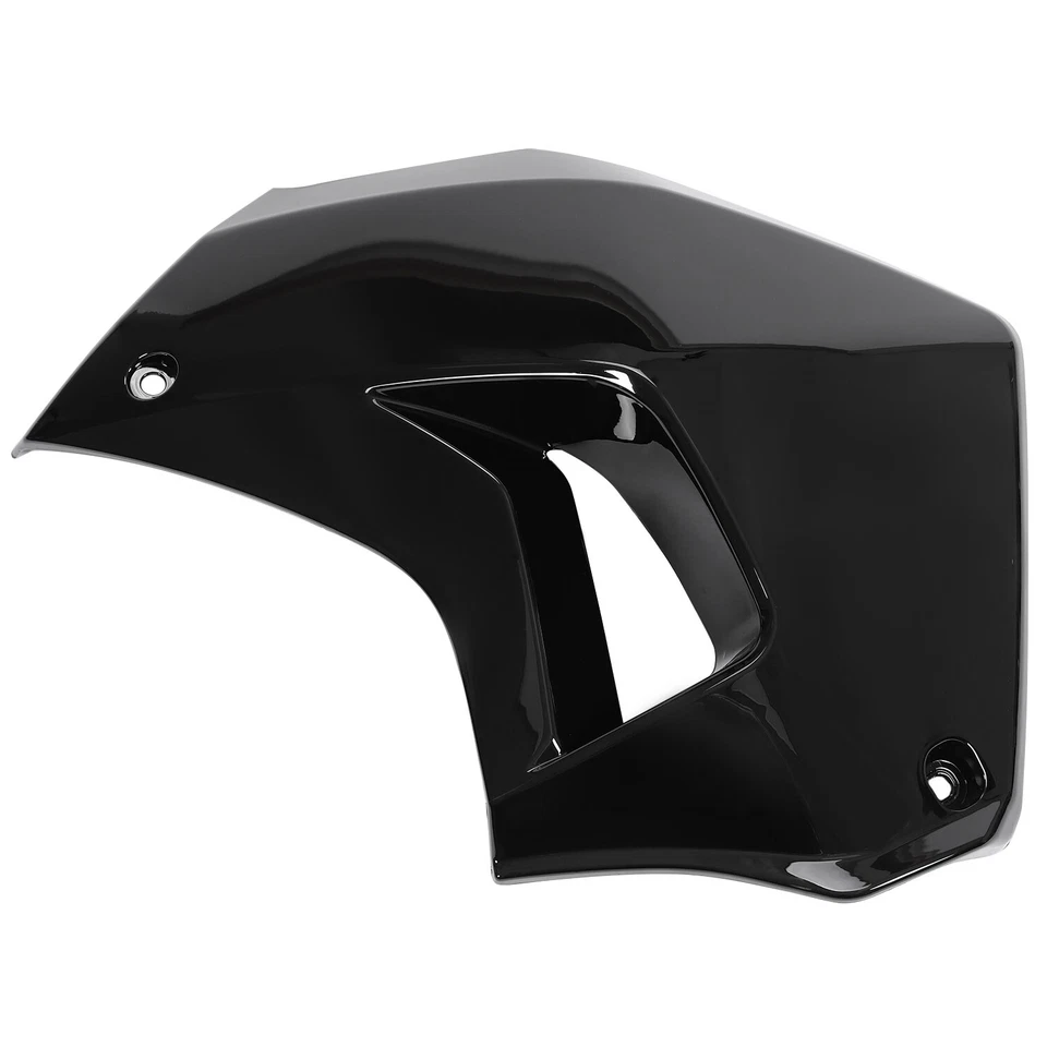 Cubierta de radiador derecha de plástico negro para Kawasaki KLR650 2008-2018 Foto 2 de 4