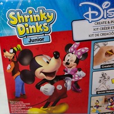 Shrinky Dinks Mickey Mouse Junior 18 Pieces Mickey Minnie Goofy Donald Goofy NIB