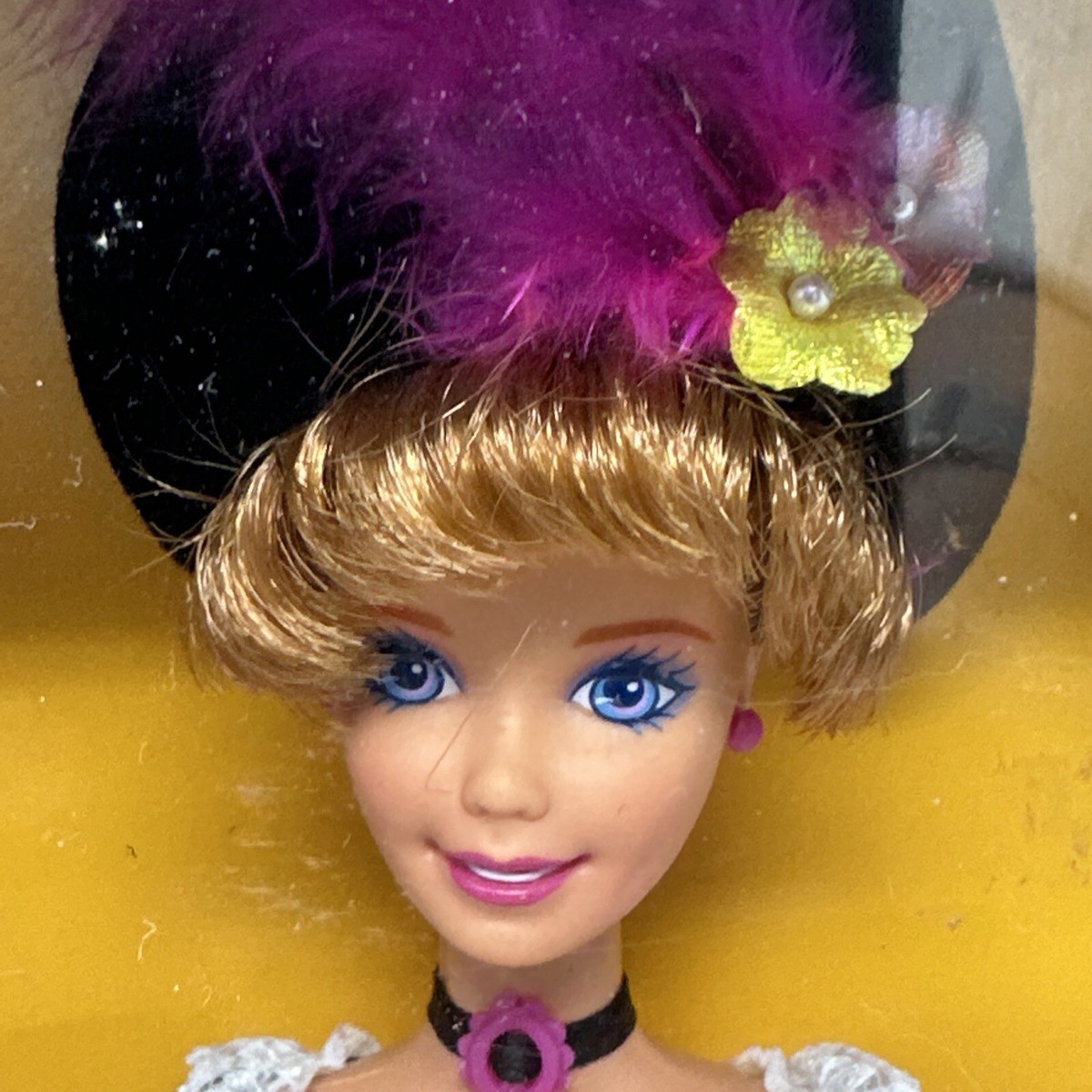 French Barbie NRFB 1996 Dolls of the World France CanCan Cabaret