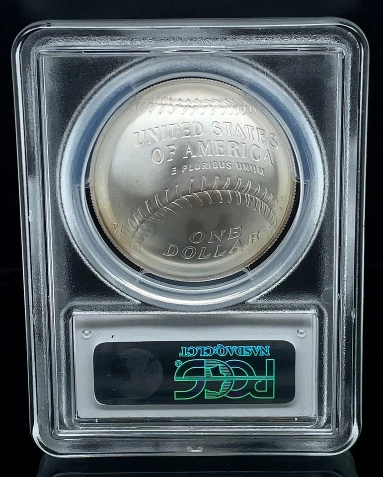 2014-P Baseball Hall of Fame PCGS MS70 Uncirculated Silver Dollar First Strike - Image 2 of 2