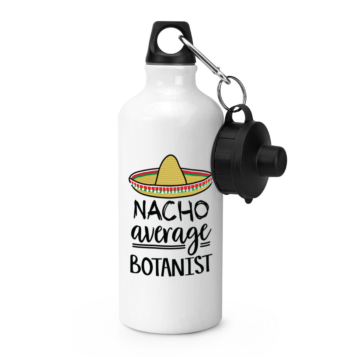 Nacho Average Botanist Sports Water Bottle Funny Joke Best Awesome Plants
