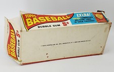 Vintage 1965 Topps Baseball 5 Cent Empty Wax Pack Embossed All Star Genuine Box