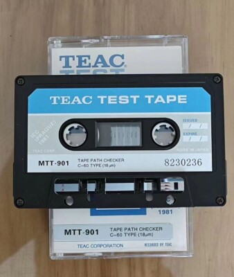 1pc NEW TEAC MTT-901 TEST TAPE PATH CHECKER C-60 TYPE 18UM REPLACE