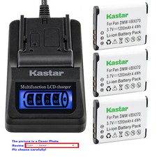 Kastar Battery LCD Quick Charger for Toshiba PX1686 PX1686E-1BRS Camileo BW10