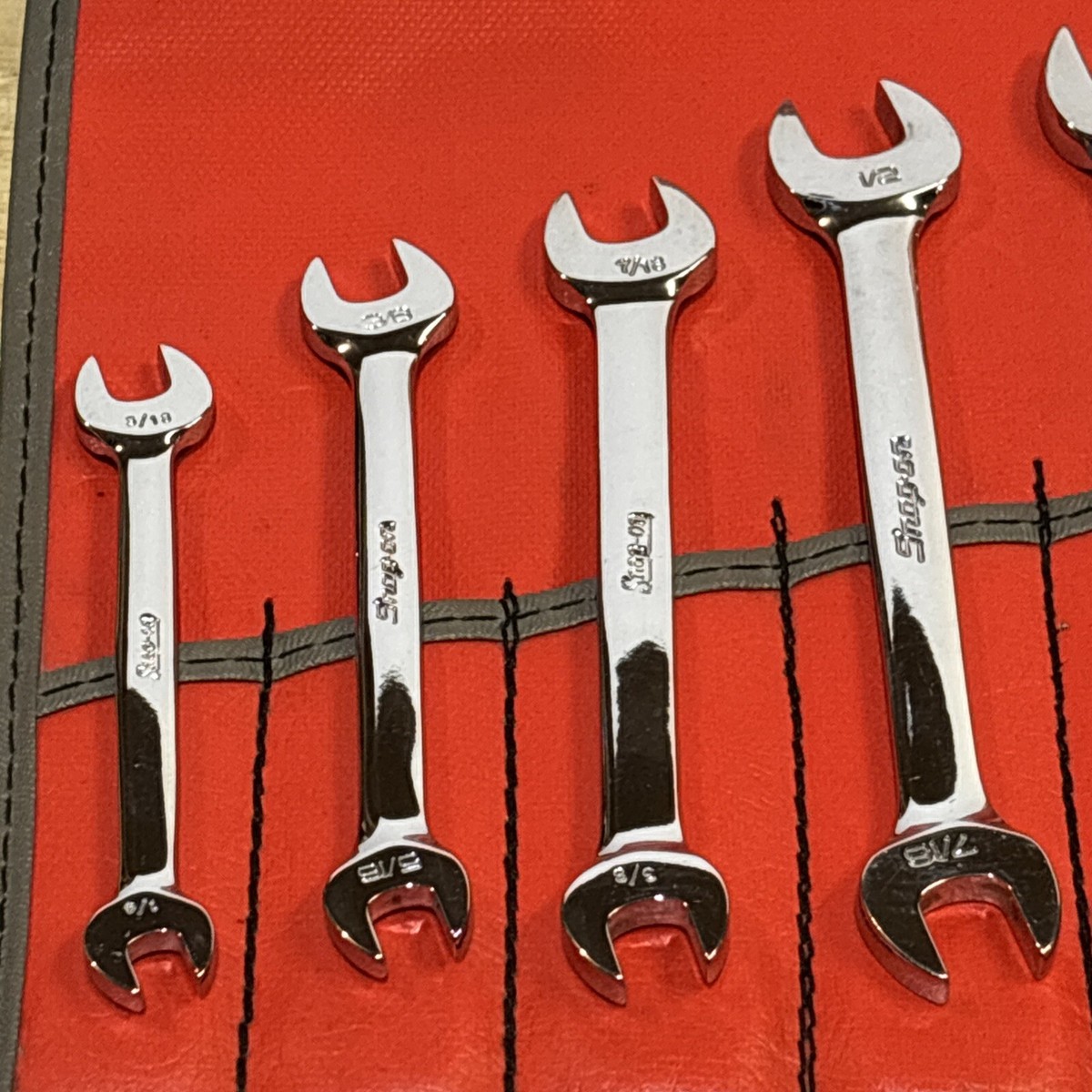 Snap On Tools SAE Open End Wrench Set 12pc 1/4