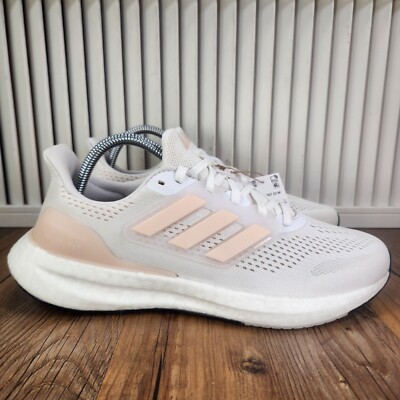 Adidas Pureboost 23 IF2392 Womens Sz 9 White Athletic Running Low