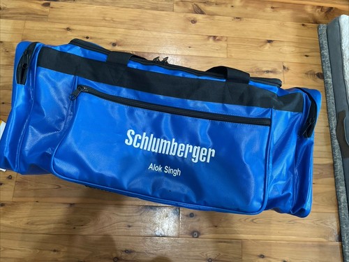 SCHLUMBERGER Offshore Rig Blue / Black Waterproof Duffle Tool TUFF BAG