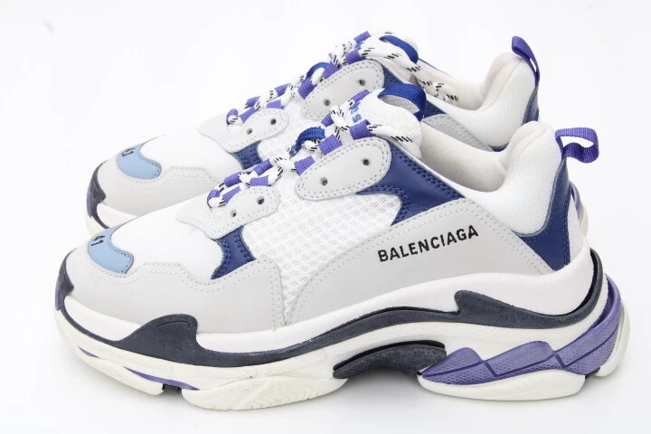 Balenciaga ‘Triple S’ Womens Sneakers Size 41/US 11 in White/Purple