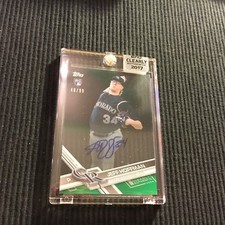 2017 TOPPS CLEARLY AUTHENTIC JEFF HOFFMAN *ROOKIE GREEN AUTO #48/99*  ROCKIES