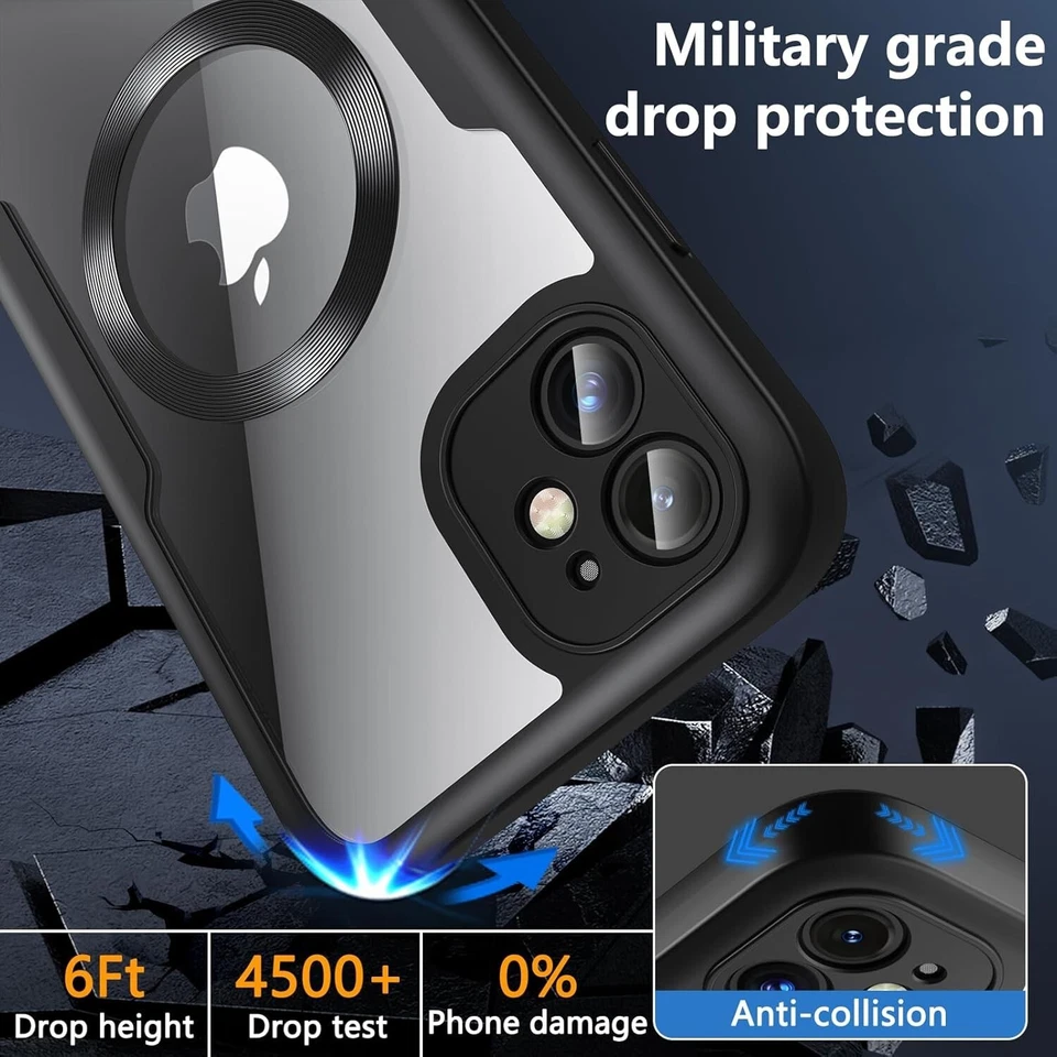 Full Body 360 Magsafe Magnetic Case For iPhone 17 16 15 14 13 12 Pro Max Cover - Image 4 of 4