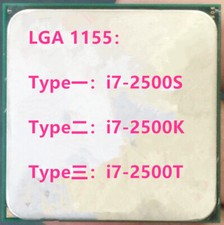 Intel Quad-core  I5-2500S i5-2500K I5-2500T  LGA1155 CPU