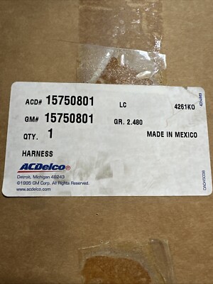 GM 15750801 Harness Asm Instrument Panel Wiring 1997 Chevy & GMC NOS