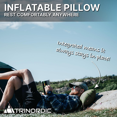 Materassino Da Campeggio Gonfiabile Ultraleggero TRINORDIC - Con Cuscino Integrato - Foto 6