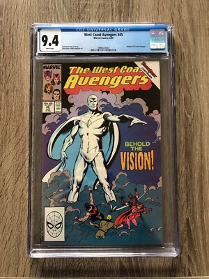 WEST COAST AVENGERS #45 CGC 9.4 - 1st app WHITE VISION MCU