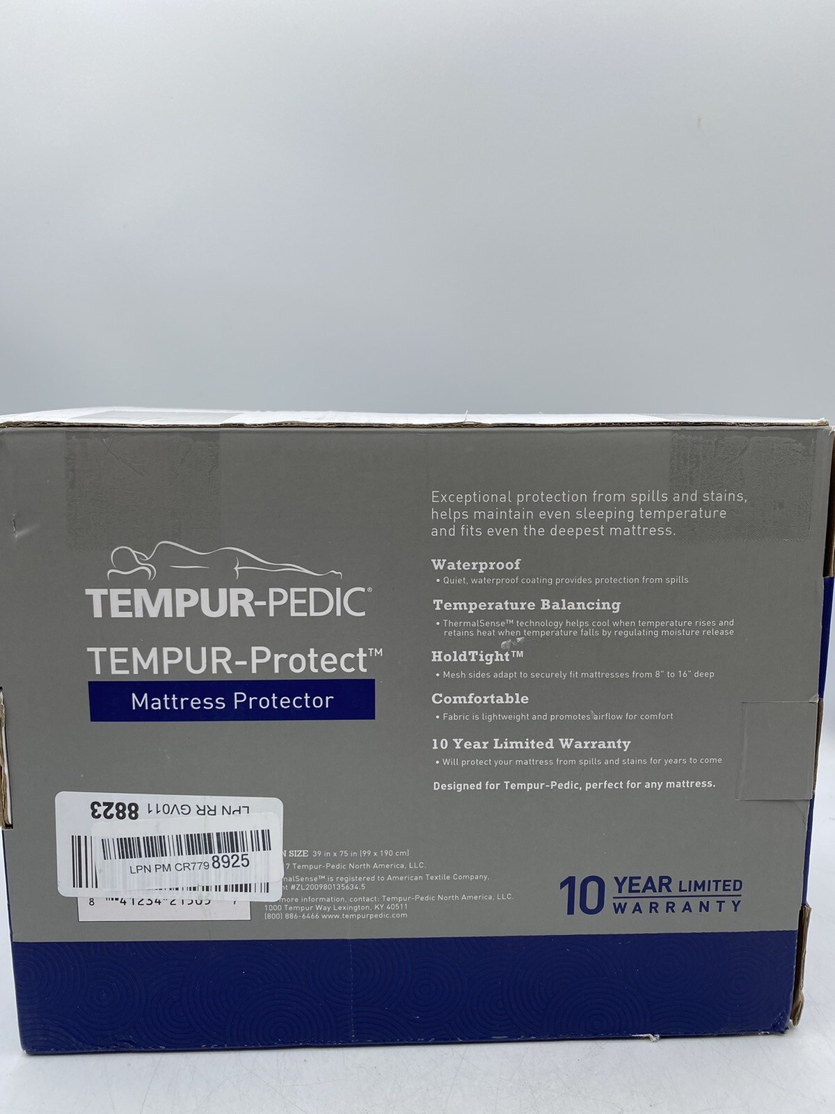 TempurPedic Protect Waterproof Mattress Protector, White, Size Twin 39 x 75 in eBay
