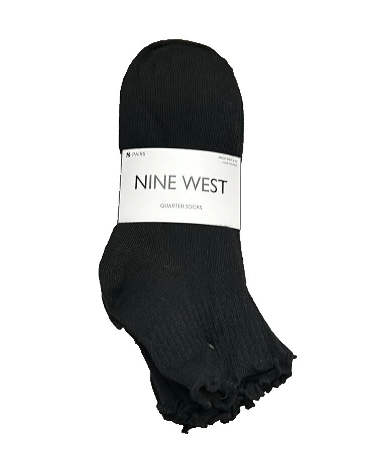 Poliéster Nine West Medias y Calcetines Negro para Mujeres