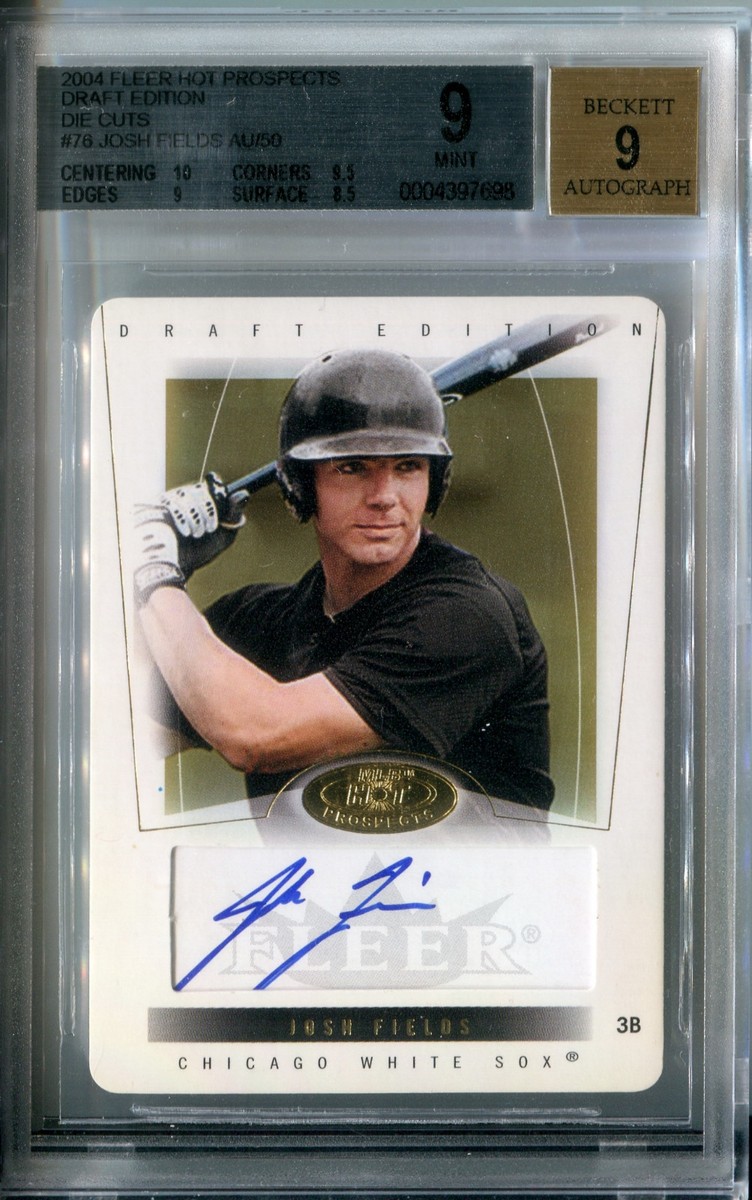 2004 Fleer Hot Prospects JOSH FIELDS Die Cut Auto RC /50 Rare SP
