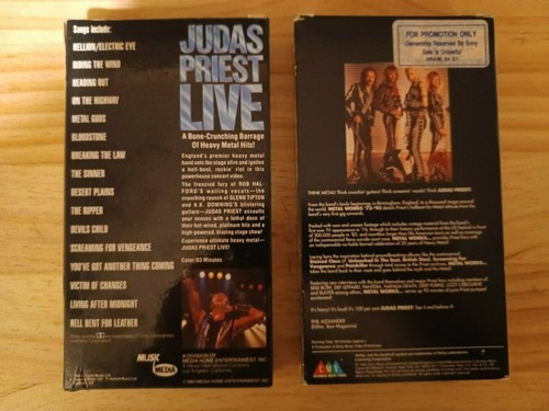 2 Judas Priest VHS Tapes ~ Metal Works 73-93 (PROMO) & Judas Priest Live  - Bild 2 von 6