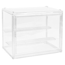 Acryl Vitrine Schaukasten Plexiglas Box Stapelbare Display Case Box mit Magne...