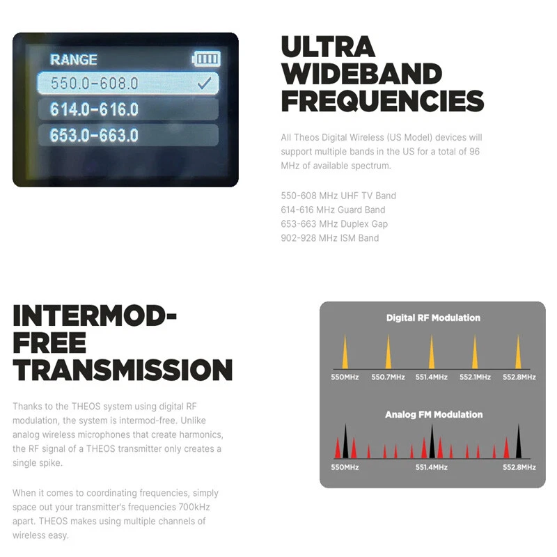 Deity Theos UHF Digital Wireless Microphone Full-color LCD Screen Global Version - Image 4 of 4