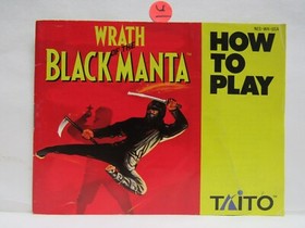 WRATH OF THE BLACK MANTA Instruction Manual   No Game   NES Nintendo