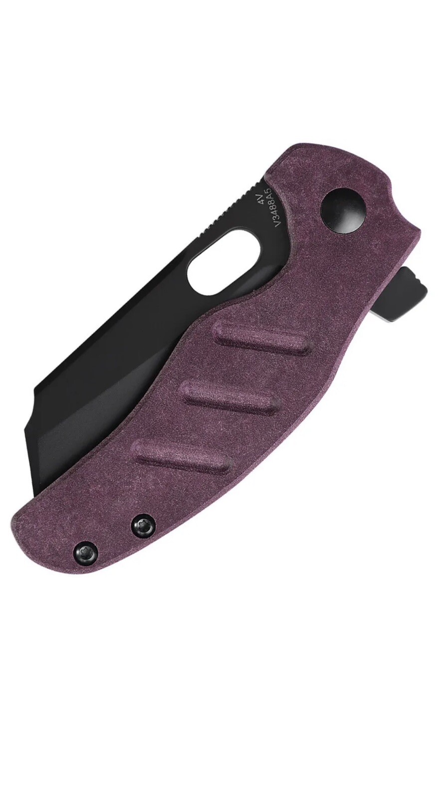 KIZER V3488A5 MINI SHEEPDOG C01C FLIPPER KNIFE CPM-4V TOOL STEEL RED RICHLITE