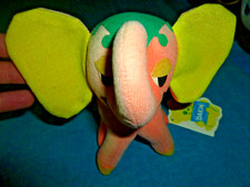 Vintage Dakin Plush Felt Effington Elephant Toy with Tag