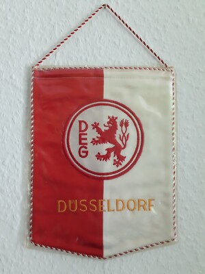 Wimpel DEG * Düsseldorf * Eishockey   * Gestickt * RAR