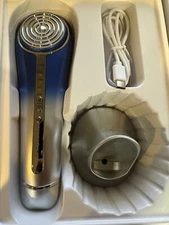 RF Facial Device, Facial Massager, for Anti-Aging, with Charger and Stand, Blue
