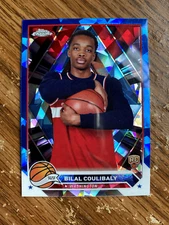 2023-24 Topps Chrome Sapphire Bilal Coulibaly #171 Rookie RC Wizards