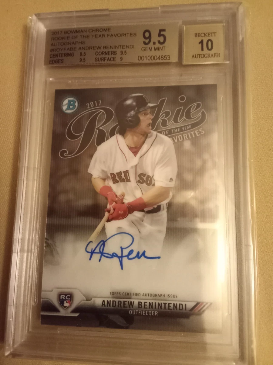 Andrew Benintendi Autograph Baseball Cards for sale | eBay