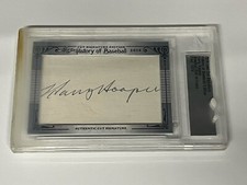 Harry Hooper Leaf 2014 History Of Baseball Authentic Cut Signature BGS Red Sox