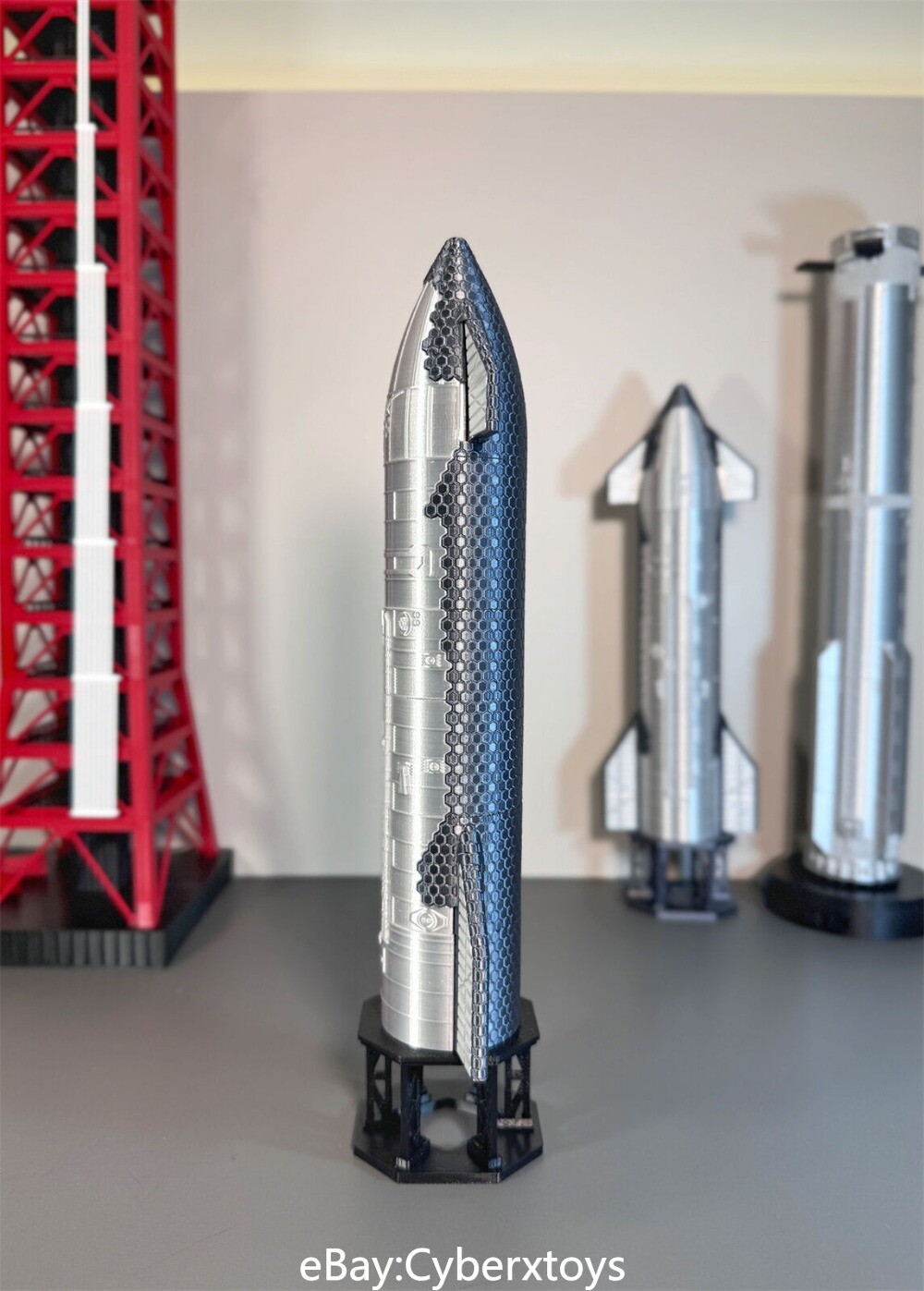 Walk In Rocketship Model 1:200 SpaceX Starship with Launch Site Rocket Model High Precision | eBay