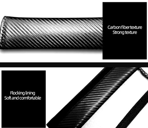 2 Gurtschoner Gurtpolster Carbon Sicherheitsgurt Mercedes benz AMG - Bild 3 von 3