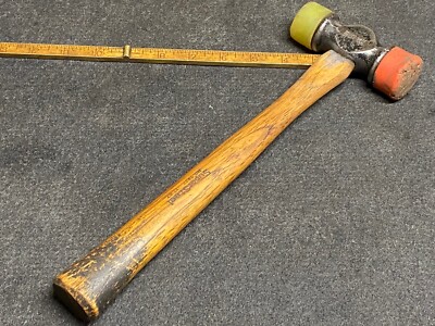 Vaughan USA SF12 Soft Face Hammer, 12 Oz . Red & Yellow Faces Super Steel USA