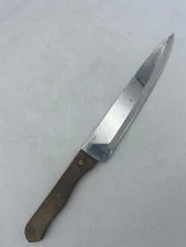 JA Bornschaft Chef Knife Stainless Steel Straight Edge Carving Slicing Wood Hand