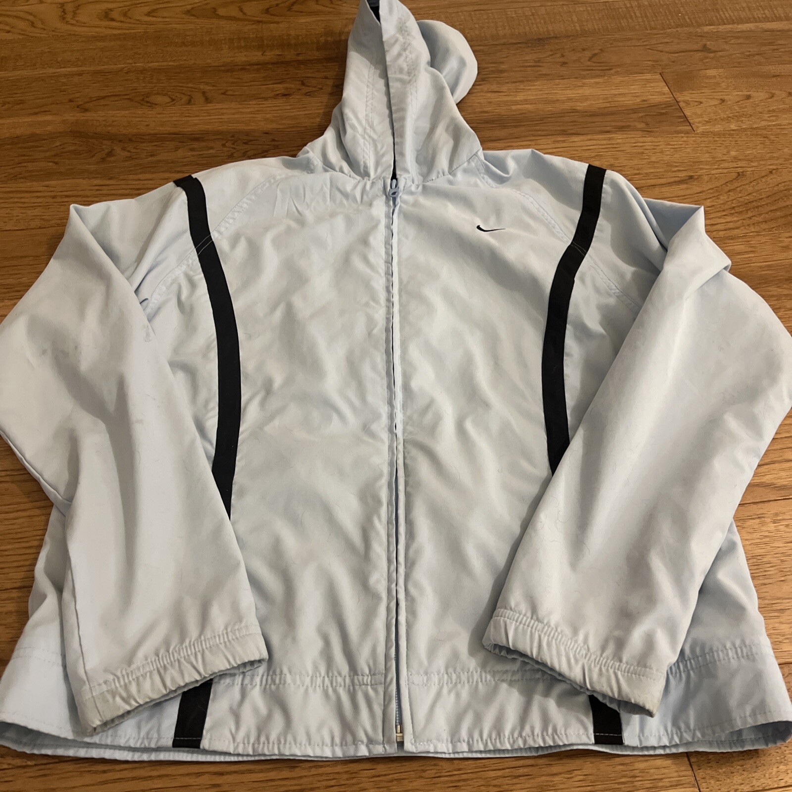 Vintage Nike Jacket Womens Large (12-14) Silver Tag Windbreaker Retro Casual Y2K