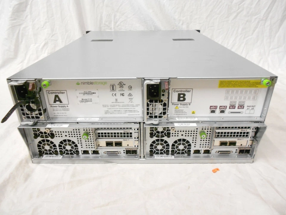 HP Nimble Storage SAN CS1000 21x 1TB SAS 3x 960GB SSD 10Gb Ethernet 21TB Array - Image 2 of 2