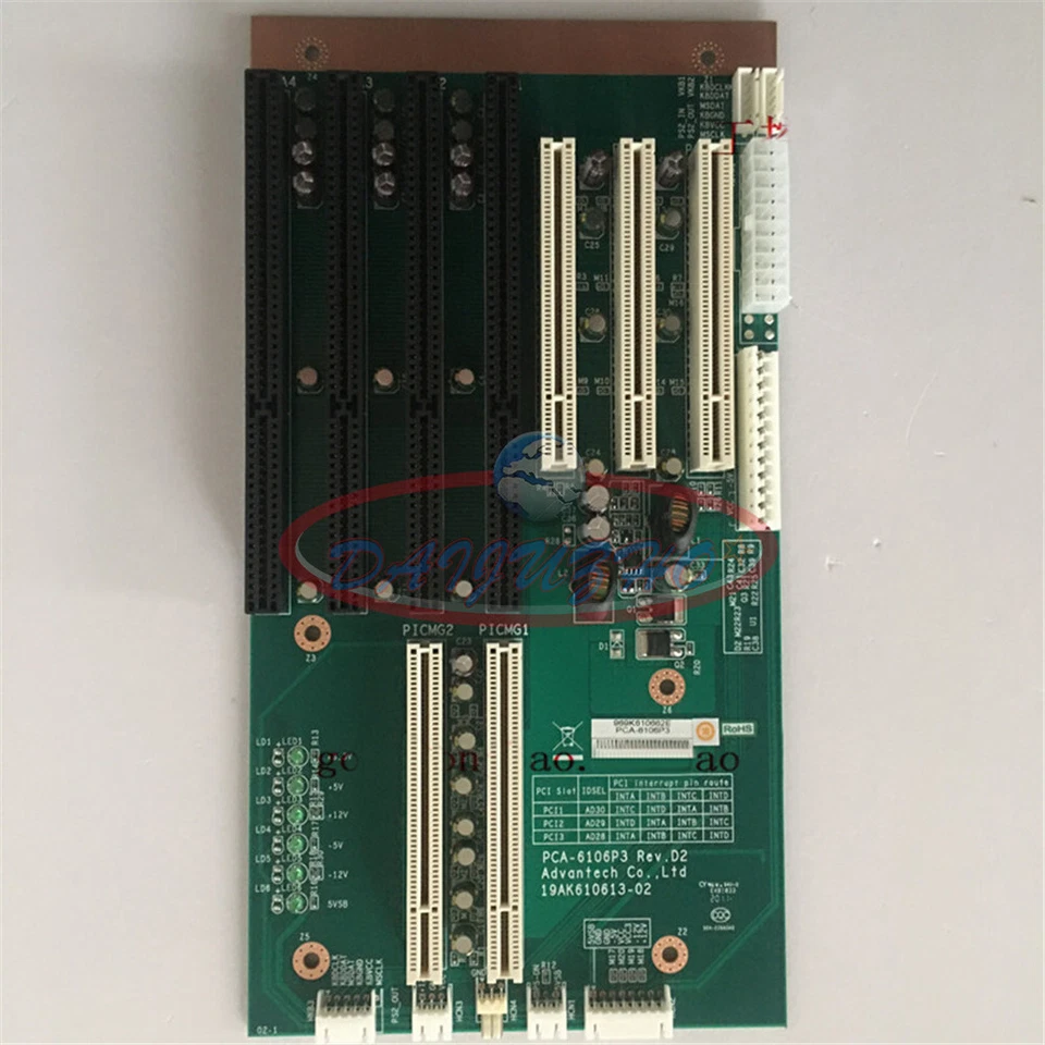 1pc Advantech Motherboard PCA-6106P3-0D2E 6slot 2ISA 2PCI 1PICMG/PCI - Image 3 of 3