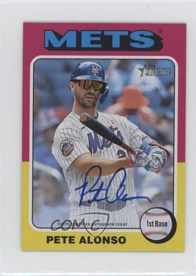 2024 Topps Heritage Mini Real One Auto Pete Alonso #ROA-PA Auto 2g8