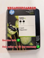 New HP 910XL Black Ink Cartridge 2 Pack 3JB42BN 2026-2027