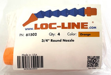 3/4" Round Nozzles for 3/4"Loc-Line USA System Pack of 4 pieces 61502