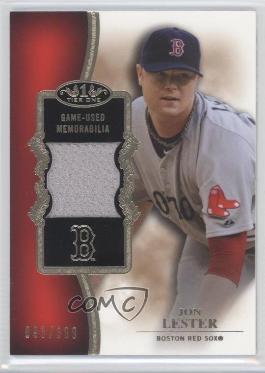 2012 Topps Tier One Top Shelf Relics 95/399 Jon Lester #TSR-JL w5b