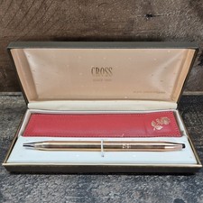 Vtg Cross Classic Century 14K Gold Filled Ladies Rose Ballpoint Pen Set Box USA