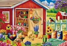 300 Pieces Jigsaw Puzzles For Adults Farm Garden Cottage Scenic Board Game