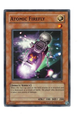 Yugioh- 1X Atomic Firefly - Common - Unlimited - DR2-EN136 - Light Play