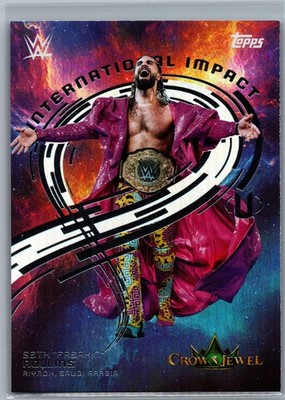 2025 Topps Universe WWE #IIM-2 Seth ''Freakin'' Rollins International Impact