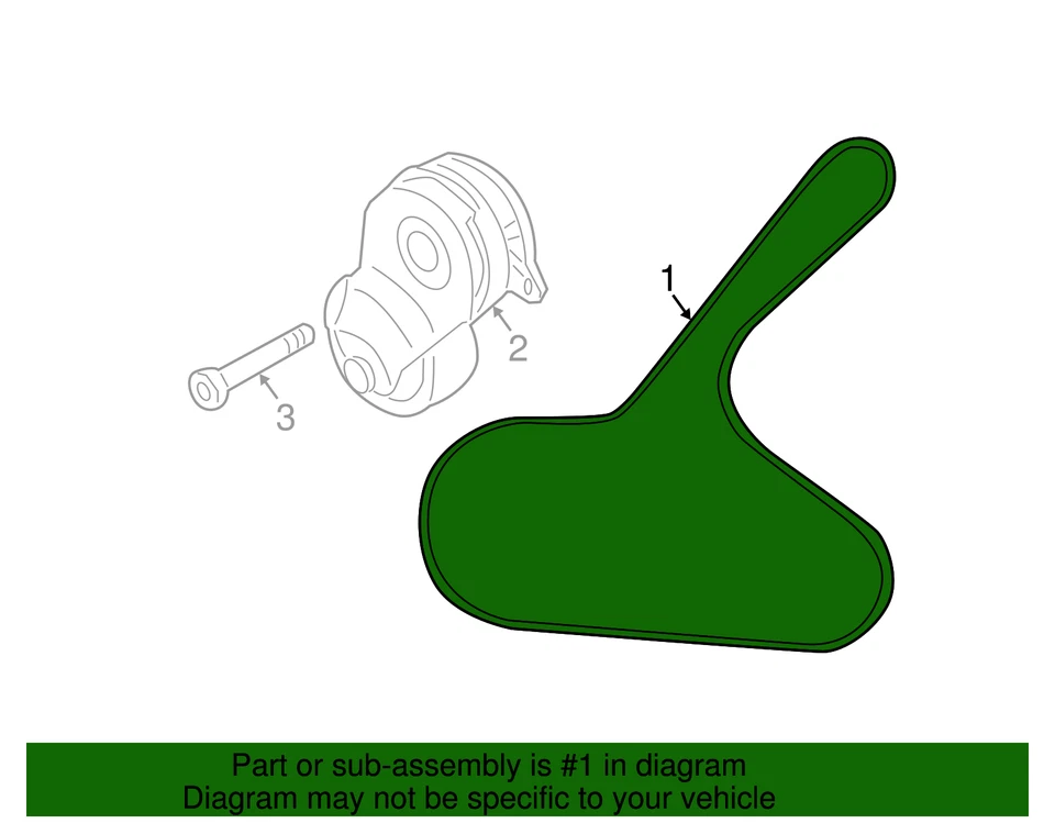 正品日产 2010 - 2016 Juke 蛇形传动皮带 11720-1KC0A — 第 3/4 张图片