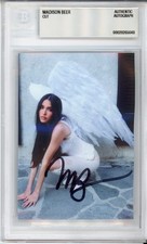 Madison Beer SIGNED Sexy Locket Album Photograph Card Beckett BAS COA AUTOGRAPH